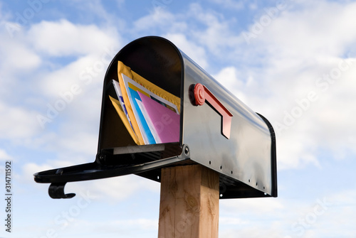 Fototapeta Mailbox and mail