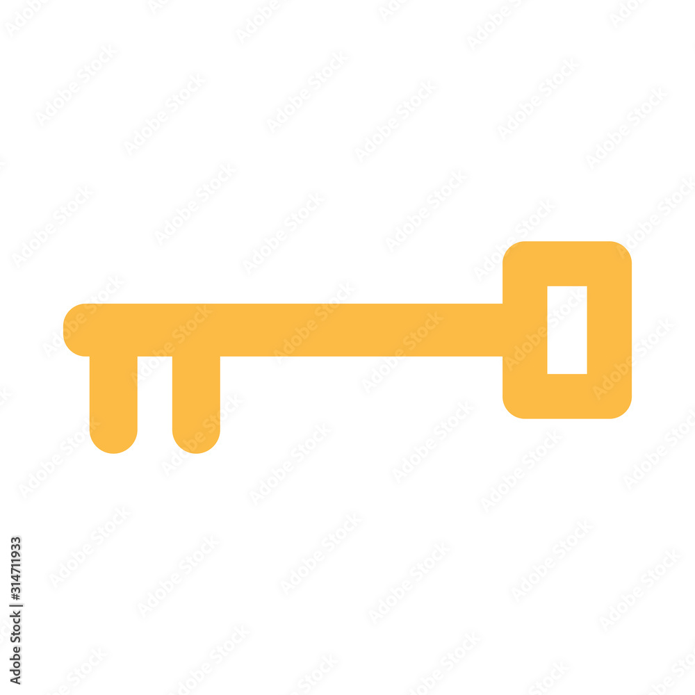 golden key on white background golden key on white background