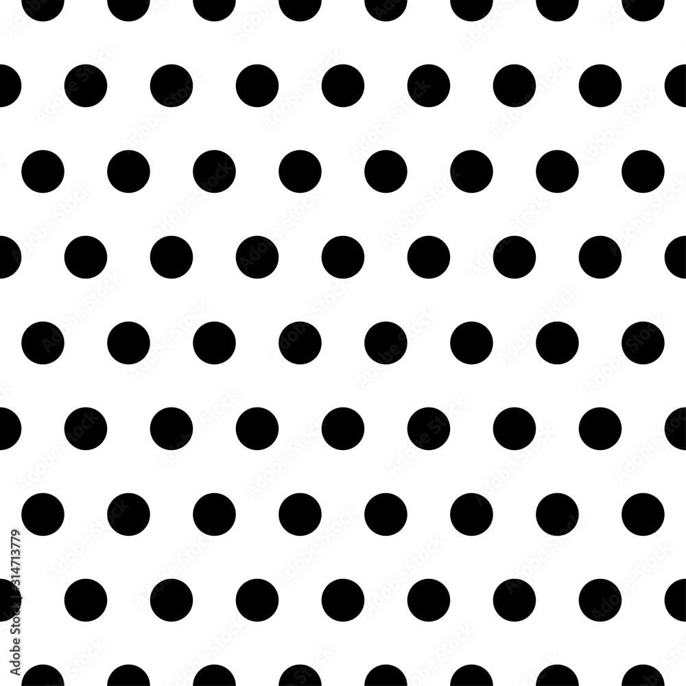 Black Polka dot fabric. Retro vector pattern Black Polka dot fabric. Retro vector pattern