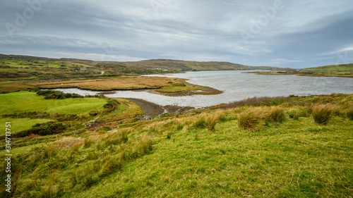 View to Letterdeen lake in Ireland