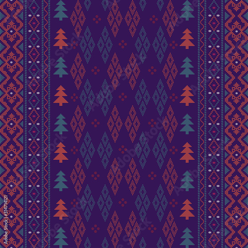 Creative design cloth pattern. Tribal ethnic ornament seamless pattern. Colorful vector illustration. Ethnic motif for textile