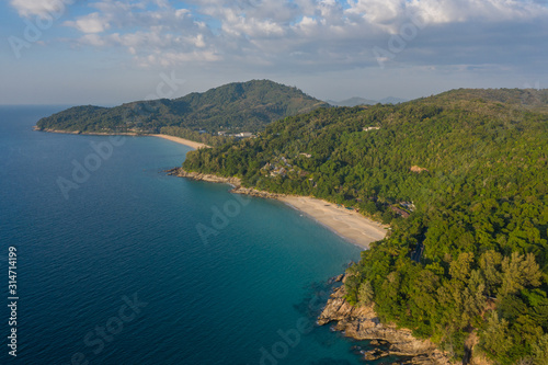 amazing Thailand beautiful seascape and mountain island high season Khao Hua Bon Viewpoint 