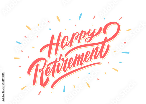Happy Retirement banner.