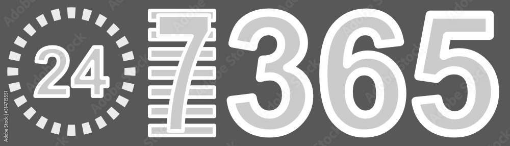 Fototapeta premium 24 Stunden Banner