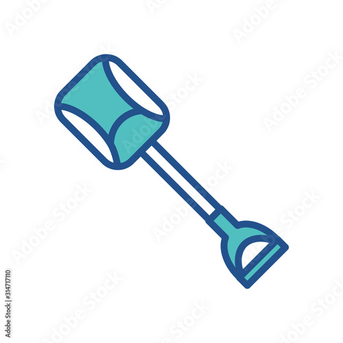 shovel - gardening icon vector design template