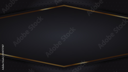 black abstract luxury metal background with dotted holes glitter and shiny, graphic design element decoration. For wallpaper, card, presentation, poster. Vector EPS 10.