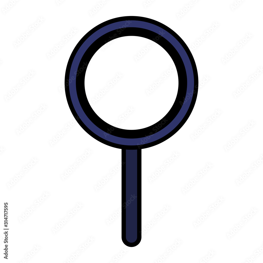 magnifying glass on white background magnifying glass on white background