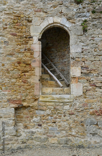 Crevecoeur en Auge; France - august 8 2019 : historical castle photo