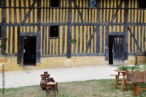 Crevecoeur en Auge; France - august 8 2019 : historical castle photo