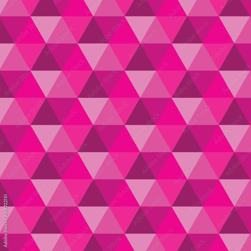 Abstract seamless pattern of repeating hexagons with pink triangles. Vector Illustration. Background. Abstract seamless pattern of repeating hexagons with pink triangles. Vector Illustration. Background.