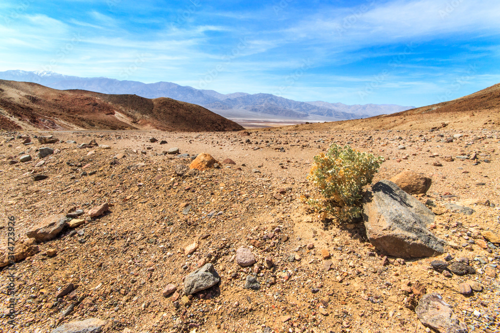 View from Artist's Drive in Death Valley, California