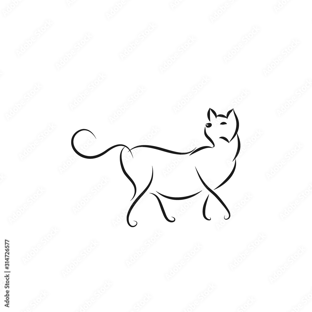 Cat Silhouettes, art vector design Cat Silhouettes, art vector design
