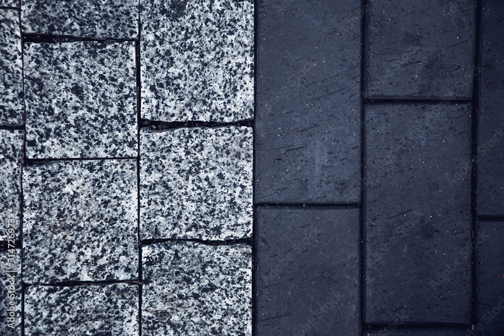 Fototapeta premium gray granite paving background texture