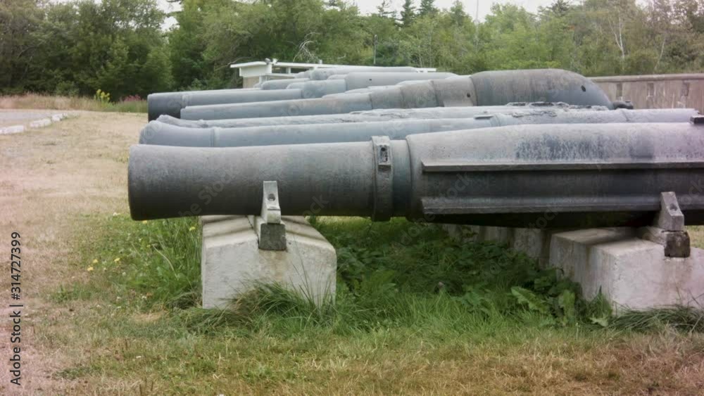 York redoubt guns, old WWII defense station York redoubt guns, old WWII defense station