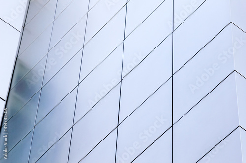 A background of metal squares shot at an angle.