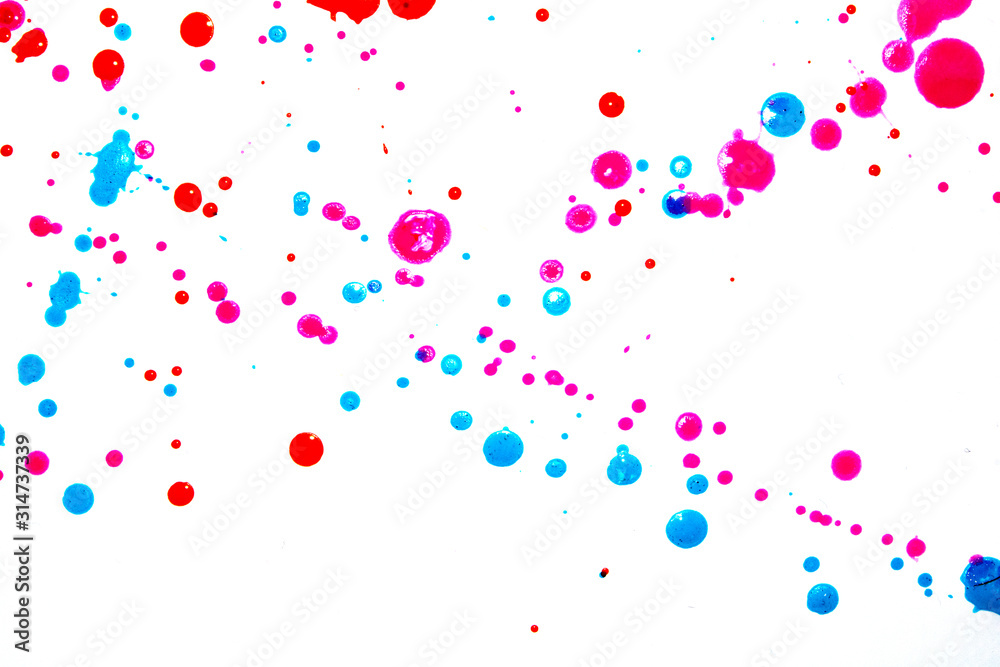 Acrylic Paint Blobs Splatters and spots for Background