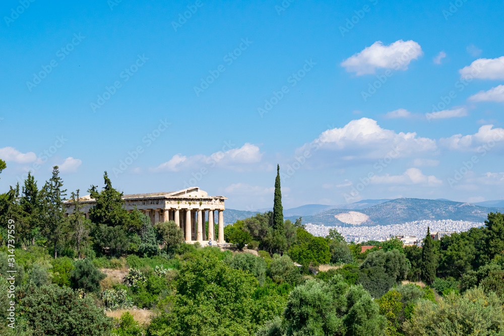 Naklejka premium Temple of Hephaestus in Agora, Athens