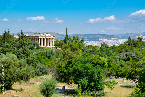 Canvas Print Temple of Hephaestus in Agora, Athens