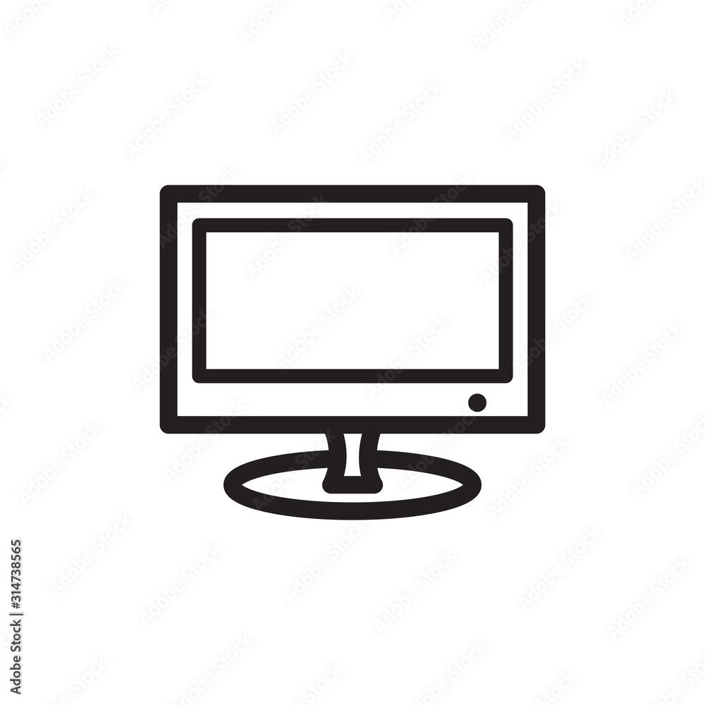 Monitor icon vector design template Monitor icon vector design template