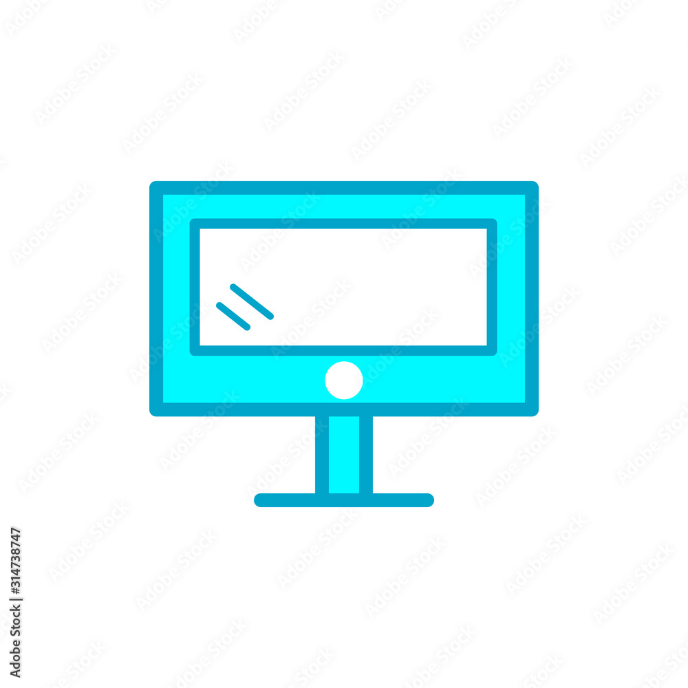 Monitor icon vector design template Monitor icon vector design template