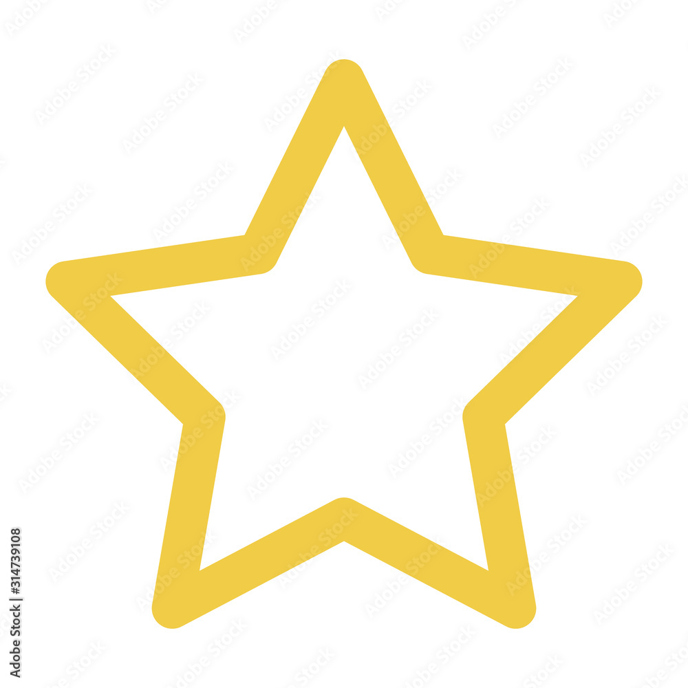 Yellow and White Star on a white background Yellow and White Star on a white background