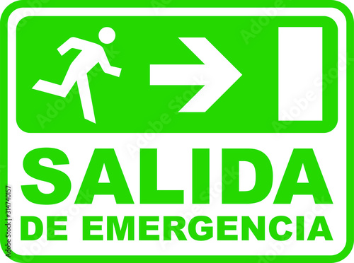 Cartel / Señal de Salida de Emergencia