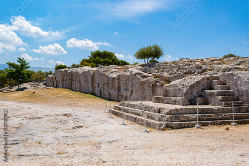Foto The Pnyx steps, where democracy was born