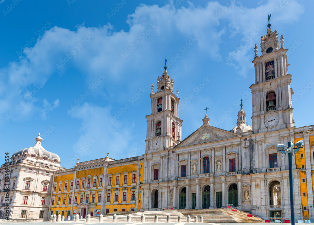 View on the royal palace-convent of Mafra, Portugal