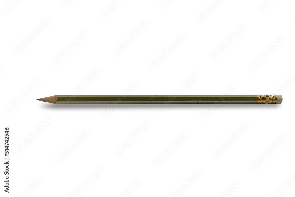 Pencil with Copy Space Isolated on a White Background. Pencil with Copy Space Isolated on a White Background.