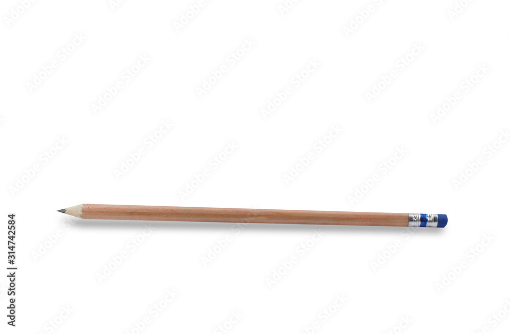 Pencil with Copy Space Isolated on a White Background. Pencil with Copy Space Isolated on a White Background.