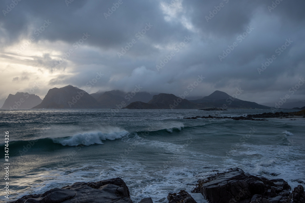 Coastal scene from Lofoten islands