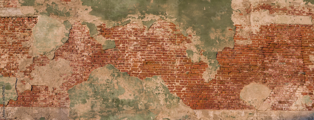 Obraz premium old grunge brick wall abstract background