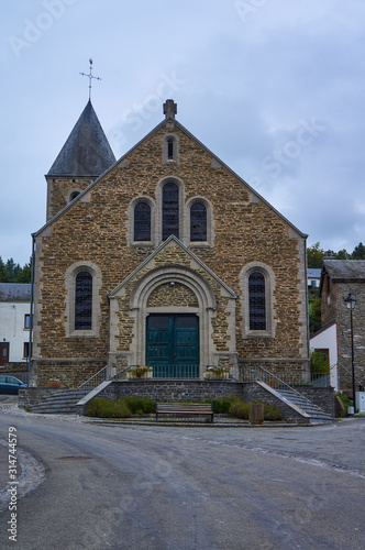 The Saint-Remaclus church in Poupehan, in the Ardennes, Belgium
