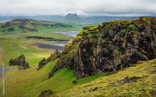 Iceland - Seaside Cliffs Through the Haze