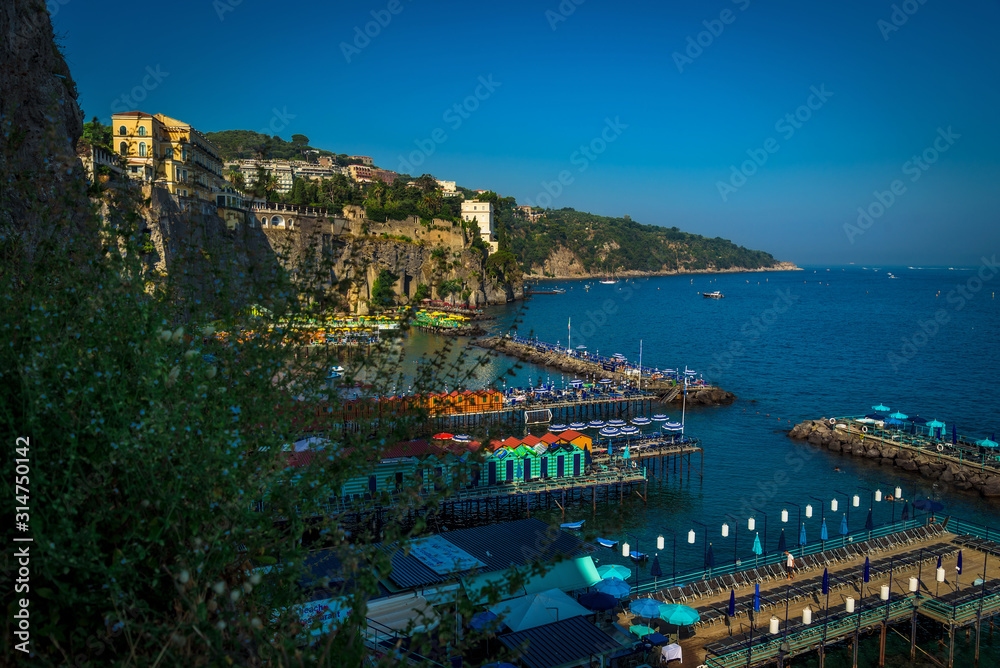 Italy - View from the Stairs on the Cliff - Sorrento