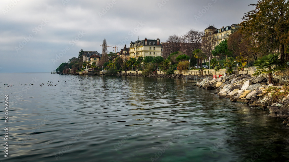 Switzerland - Riviera Shot on Lake Geneva - Montreux