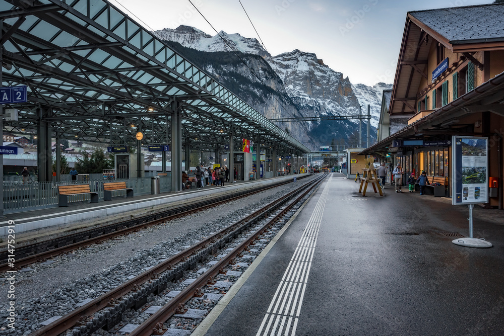 Switzerland - Train Station - Lauterbrunnen