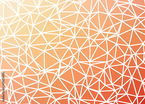 Valokuva Abstract Low Polygon gradient Generative Art background illustration