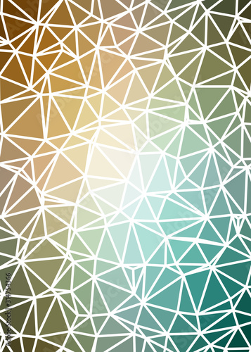 Abstract Low Polygon gradient Generative Art background illustration