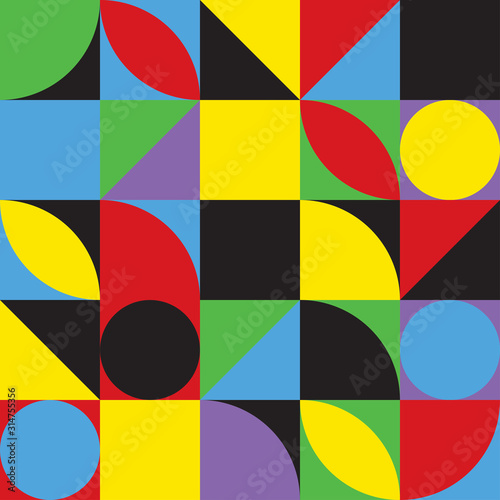 geometric abstract background  poster design  simple shapes in c