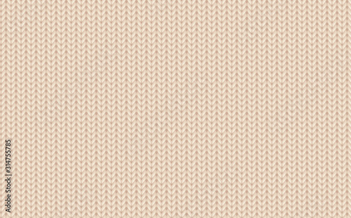 Realistic knit texture. Knitted beige background. Seamless pattern. Endless texture for design, background, fabric print, surface texture, wrapping paper, web page backdrop, wallpaper, winter design
