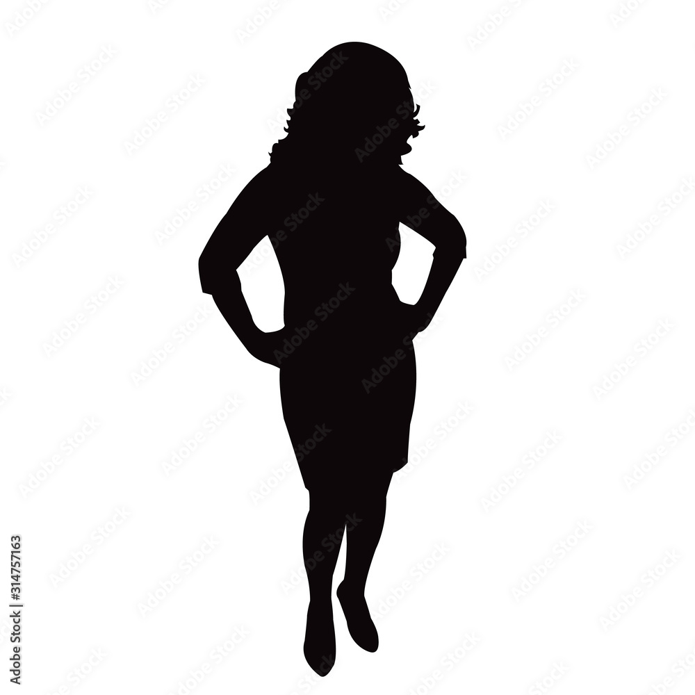a woman body silhouette vector a woman body silhouette vector