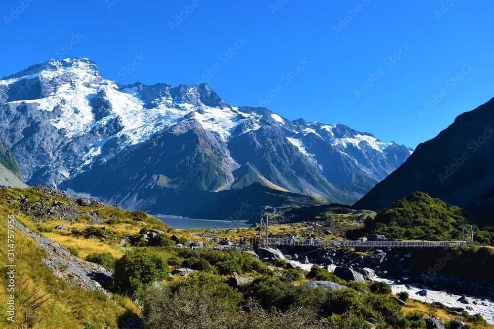 National park Mt. Cook, New Zealand