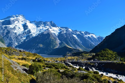 National park Mt. Cook  New Zealand