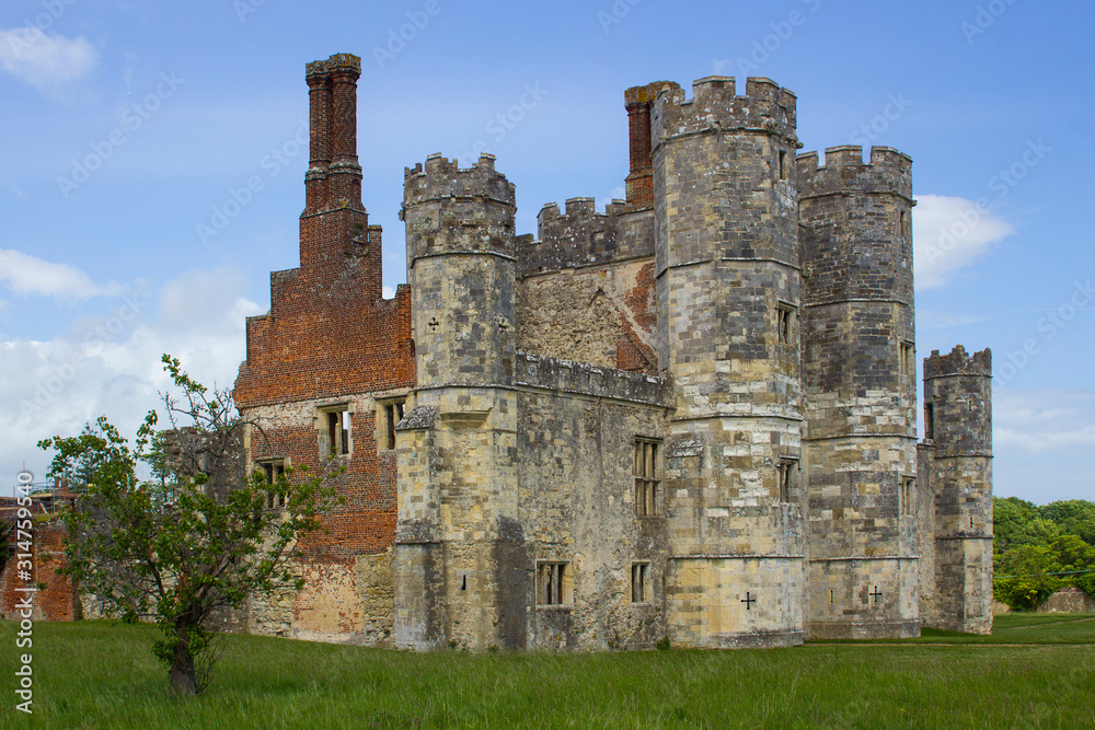 Part of the ancient ruins of Titchfield Abbey in Hampshire England