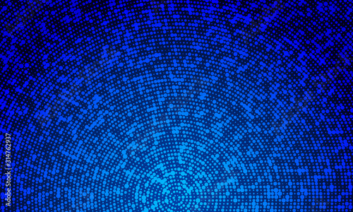 blue dots halftone with gradient as texture or background