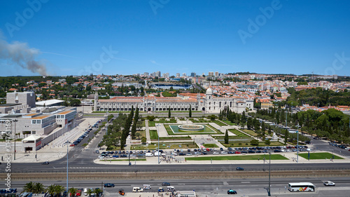 Portugal. Lisbon. Panorama of the Empire Square from the Observation Deck of the Monument to the Discoverers