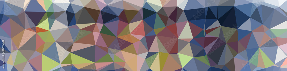 Fototapeta premium Abstract Low Polygon gradient Generative Art background illustration