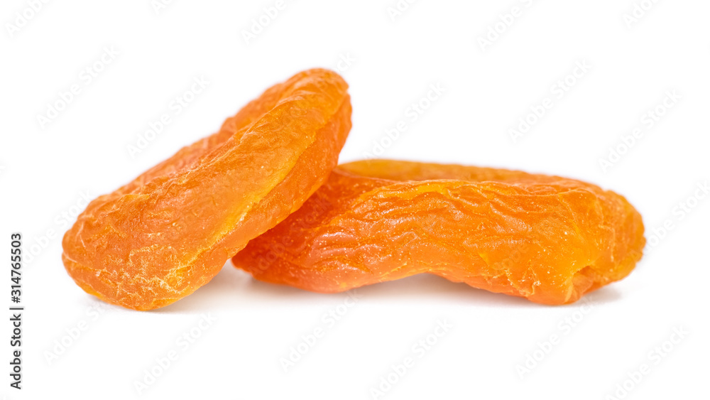 Dried apricots isolated on white background. Healthy food. Dried apricots isolated on white background. Healthy food.