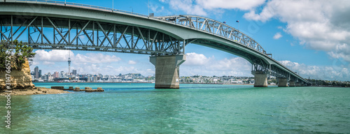 Panaroma of the Harbour Bridge from the North Shore On a Bright Summers Day